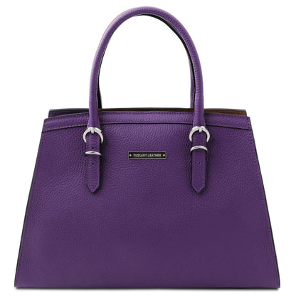 Leren handtassen Paars TL Bag - Handtas van Italiaans leer | TL142147 San Rocco Italia
