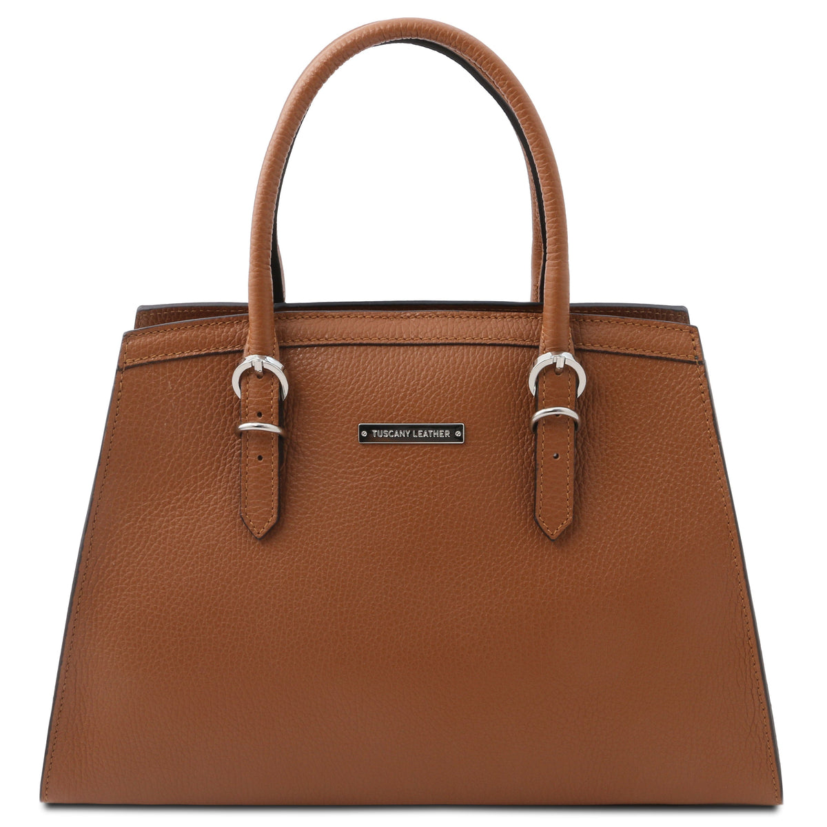 Leren handtassen Cognac TL Bag - Italiaanse leren handtas | TL142147 San Rocco Italia