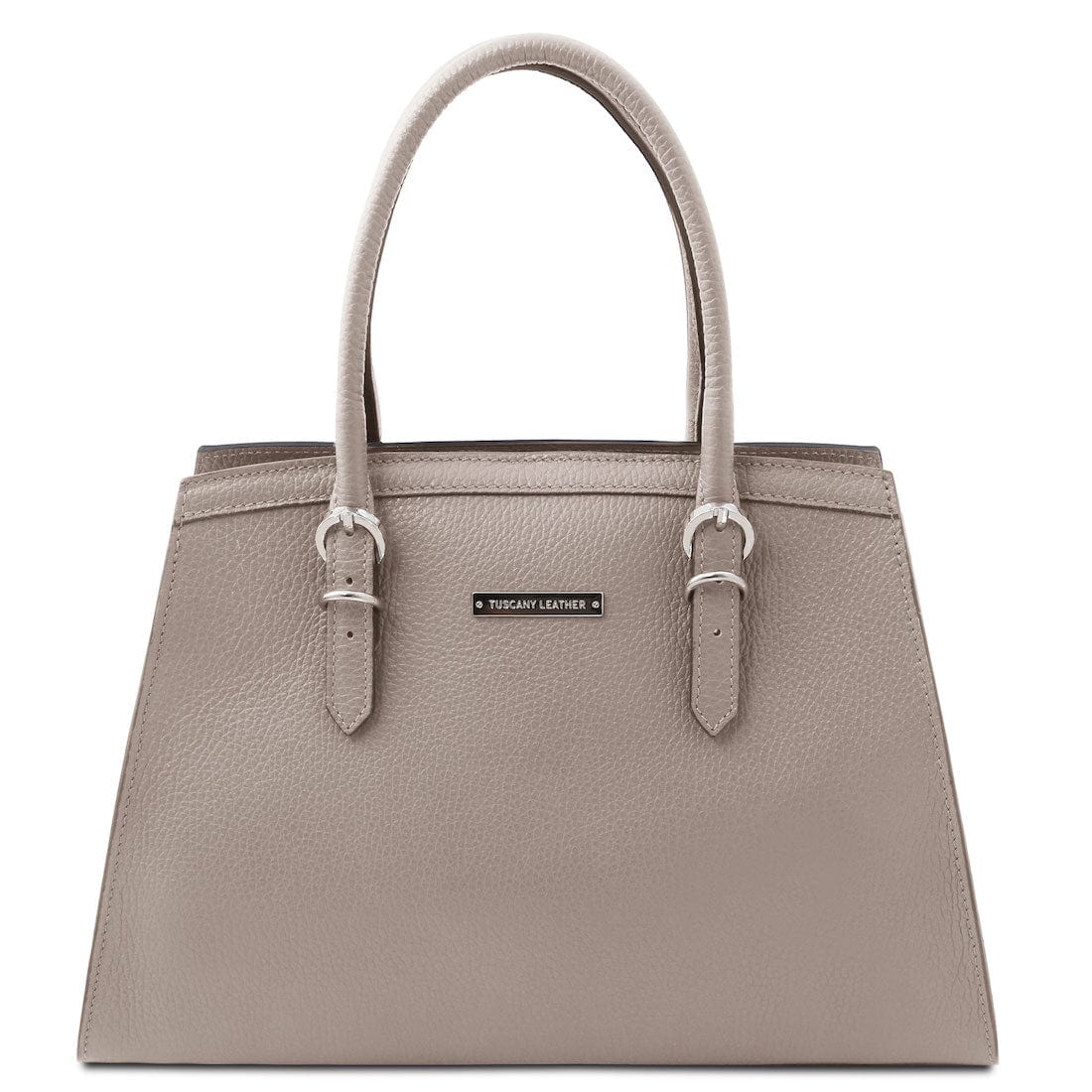 Leren handtassen Lichtgrijs TL Bag - Handtas van Italiaans leer | TL142147 San Rocco Italia