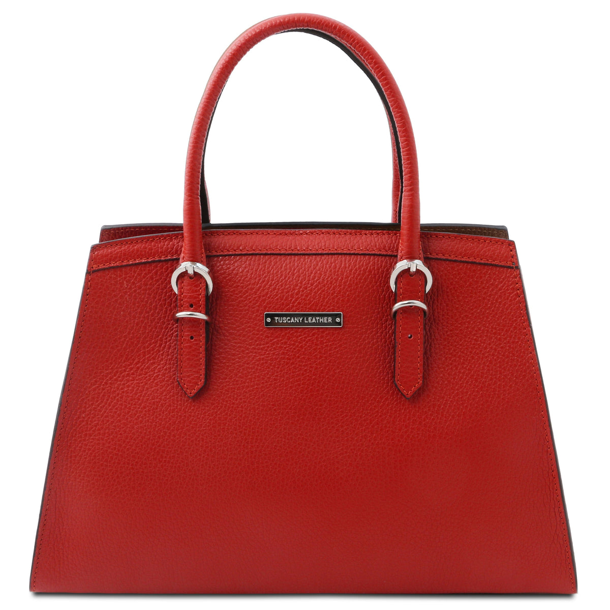 Leren handtassen Lippenstiftrood TL Bag - Italiaanse leren handtas | TL142147 San Rocco Italia
