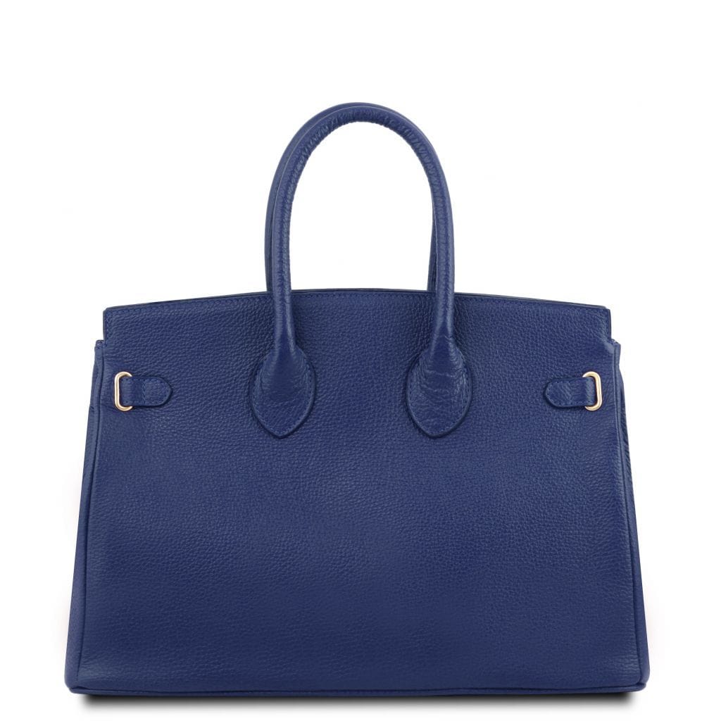Leather handbags TL Bag - Leather handbag with golden hardware | TL141529 San Rocco Italia