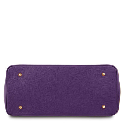 TL Bag - Leather handbag with golden hardware | TL141529 - Premium Leather handbags - Shop now at San Rocco Italia