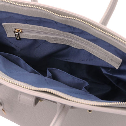 TL Bag - Leather handbag with golden hardware | TL141529 - Premium Leather handbags - Shop now at San Rocco Italia