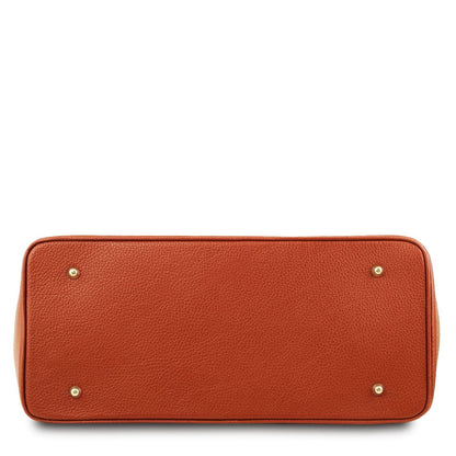TL Bag - Leather handbag with golden hardware | TL141529 - Premium Leather handbags - Shop now at San Rocco Italia
