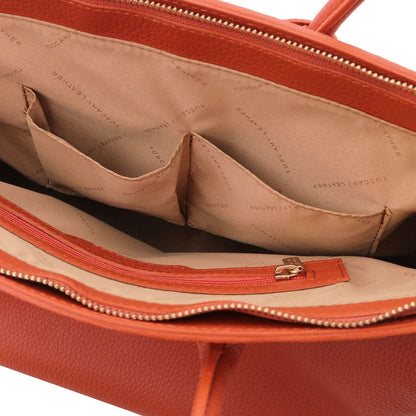 TL Bag - Leather handbag with golden hardware | TL141529 - Premium Leather handbags - Shop now at San Rocco Italia