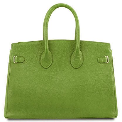 TL Bag - Leather handbag with golden hardware | TL141529 - Premium Leather handbags - Shop now at San Rocco Italia