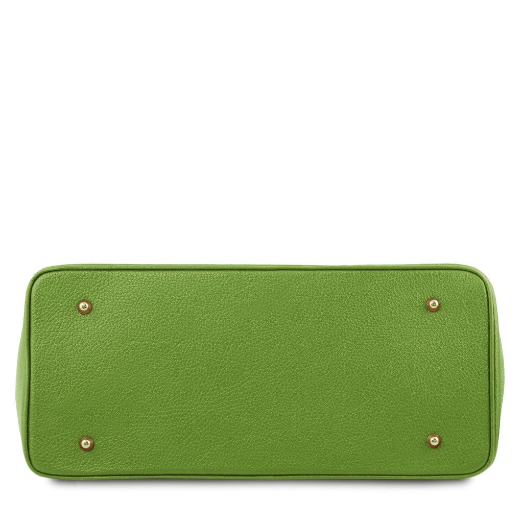 TL Bag - Leather handbag with golden hardware | TL141529 - Premium Leather handbags - Shop now at San Rocco Italia