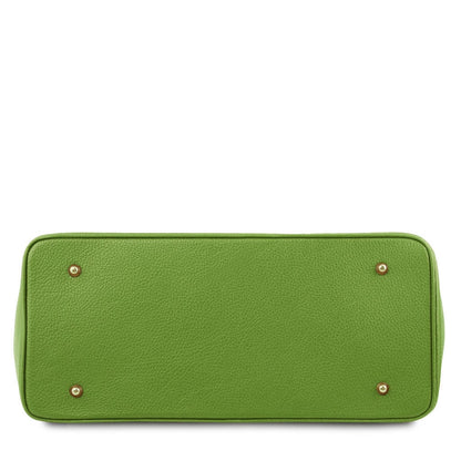 TL Bag - Leather handbag with golden hardware | TL141529 - Premium Leather handbags - Shop now at San Rocco Italia