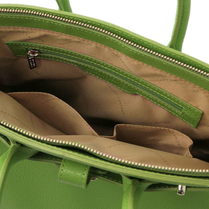 TL Bag - Leather handbag with golden hardware | TL141529 - Premium Leather handbags - Shop now at San Rocco Italia