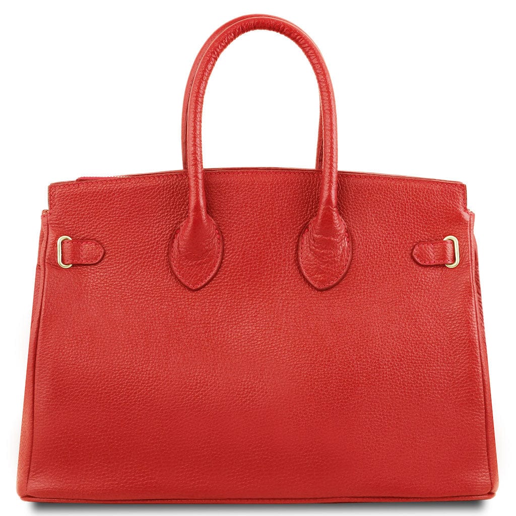 TL Bag - Leather handbag with golden hardware | TL141529 - Premium Leather handbags - Shop now at San Rocco Italia