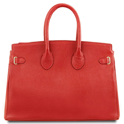 TL Bag - Leather handbag with golden hardware | TL141529 - Premium Leather handbags - Shop now at San Rocco Italia