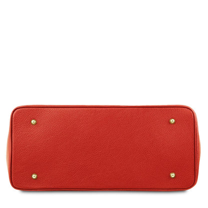 TL Bag - Leather handbag with golden hardware | TL141529 - Premium Leather handbags - Shop now at San Rocco Italia