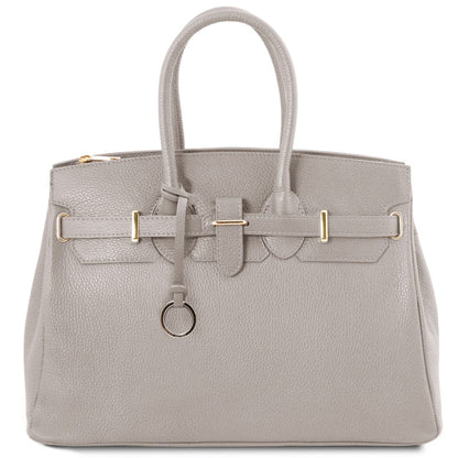TL Bag - Leather handbag with golden hardware | TL141529 - Premium Leather handbags - Shop now at San Rocco Italia