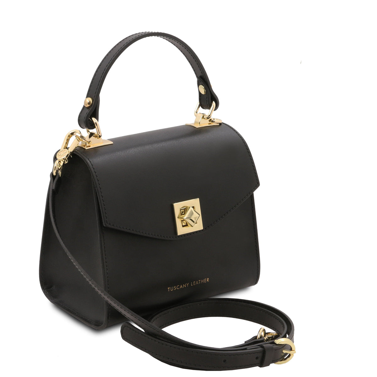 Leather handbags Black TL Bag - Leather mini bag | TL142203 San Rocco Italia
