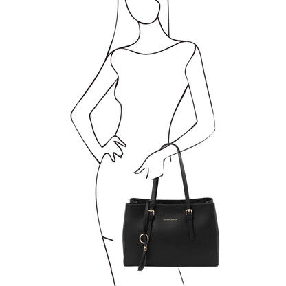 Leather handbags TL Bag - Leather shoulder bag | TL142037 San Rocco Italia