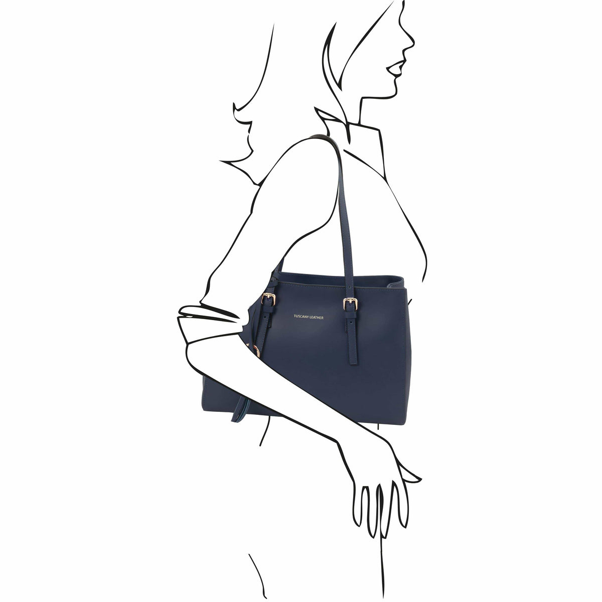 Leather handbags TL Bag - Leather shoulder bag | TL142037 San Rocco Italia