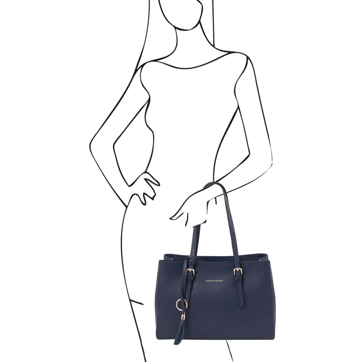 Leather handbags TL Bag - Leather shoulder bag | TL142037 San Rocco Italia