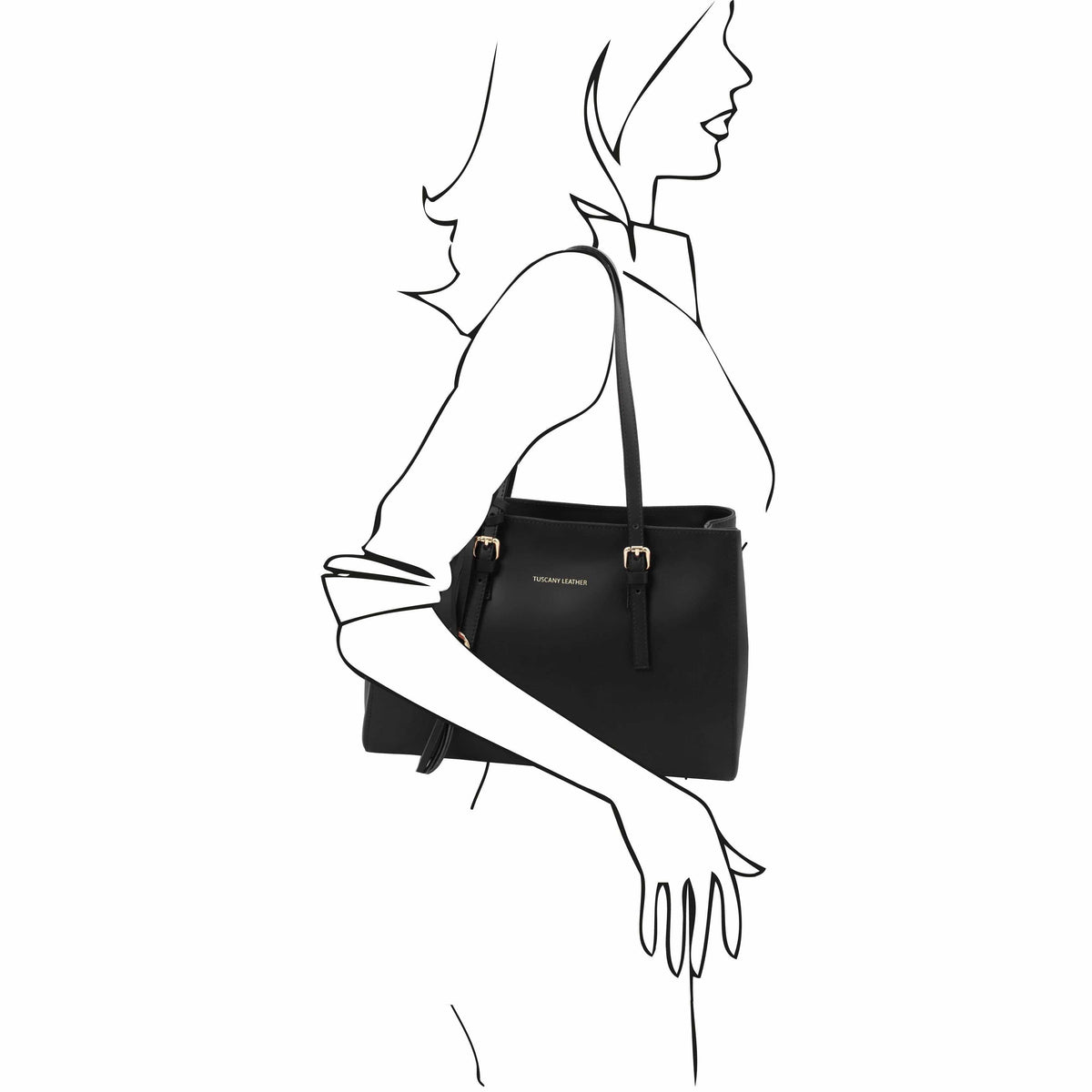 Leather handbags TL Bag - Leather shoulder bag | TL142037 San Rocco Italia