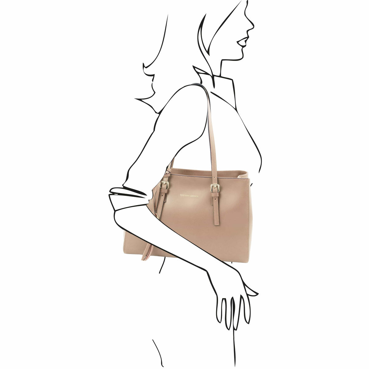 TL Bag - Leather shoulder bag | TL142037 - Premium Leather handbags - Shop now at San Rocco Italia