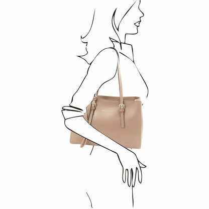 TL Bag - Leather shoulder bag | TL142037 - Premium Leather handbags - Shop now at San Rocco Italia