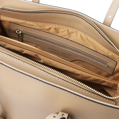 TL Bag - Leather shoulder bag | TL142037 - Premium Leather handbags - Shop now at San Rocco Italia