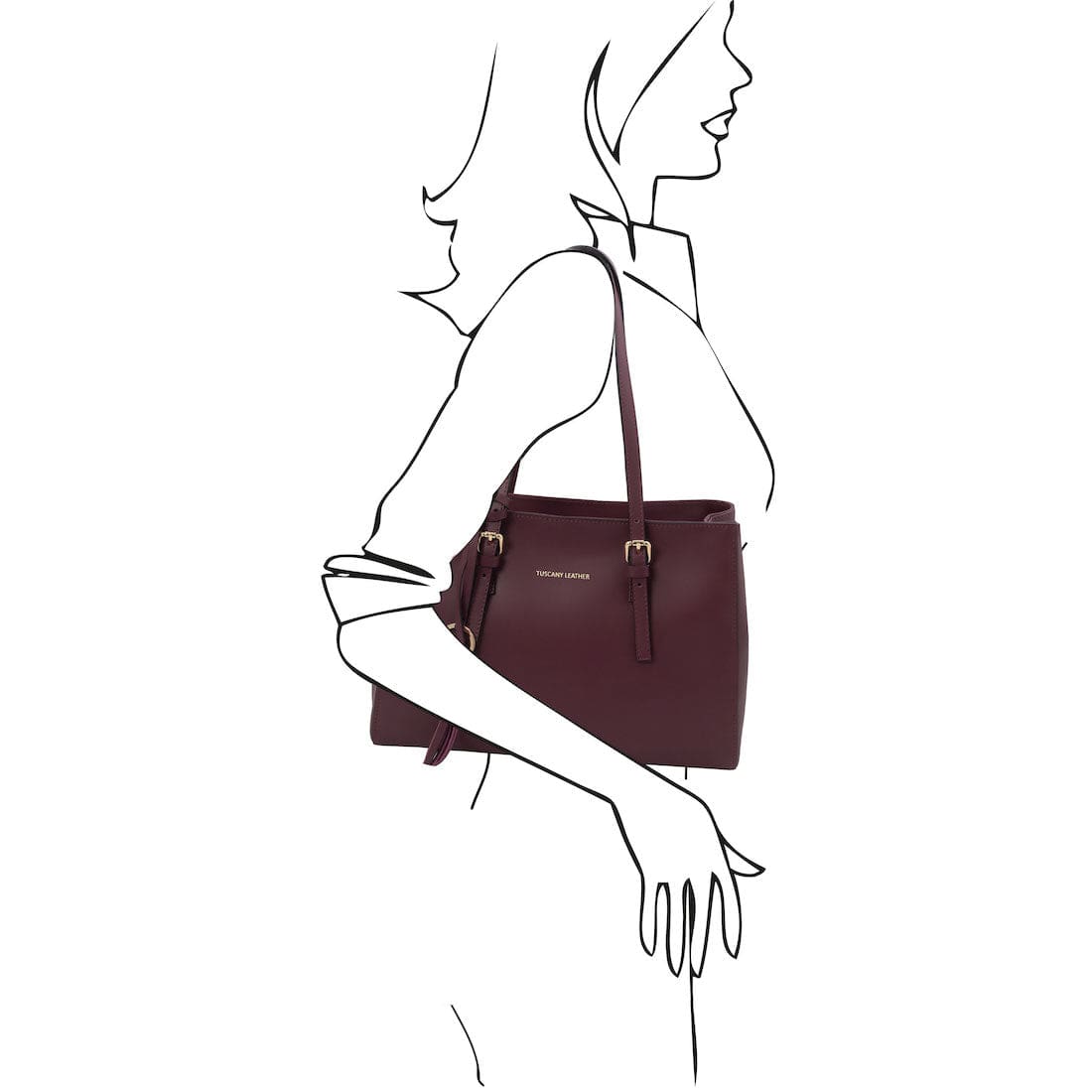 Leather handbags TL Bag - Leather shoulder bag | TL142037 San Rocco Italia