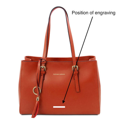 Leather handbags TL Bag - Leather shoulder bag | TL142037 San Rocco Italia