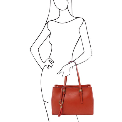 TL Bag - Leather shoulder bag | TL142037 - Premium Leather handbags - Shop now at San Rocco Italia