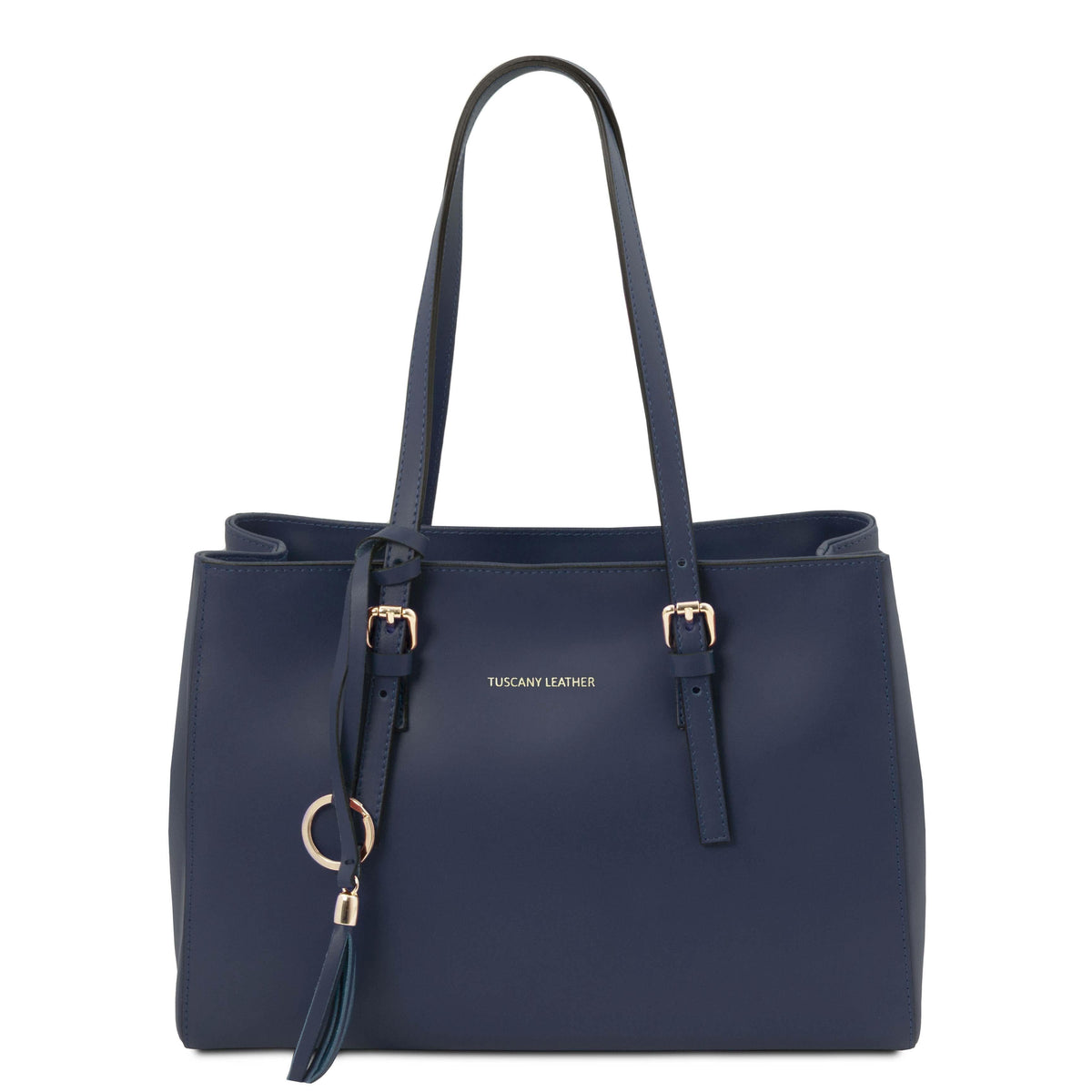 Leather handbags Dark Blue TL Bag - Leather shoulder bag | TL142037 San Rocco Italia