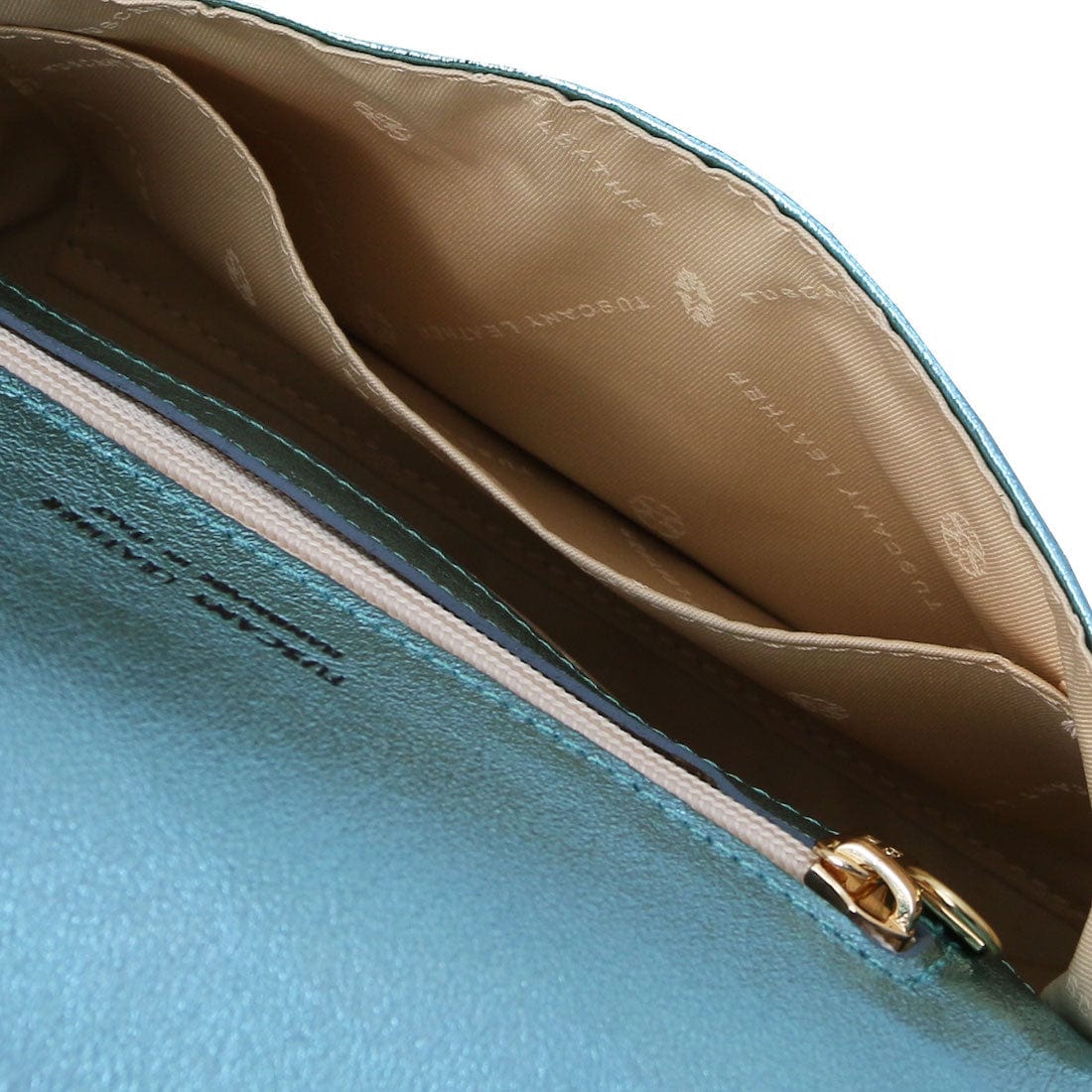 Leather handbags TL Bag - Metallic leather clutch | TL141993 San Rocco Italia