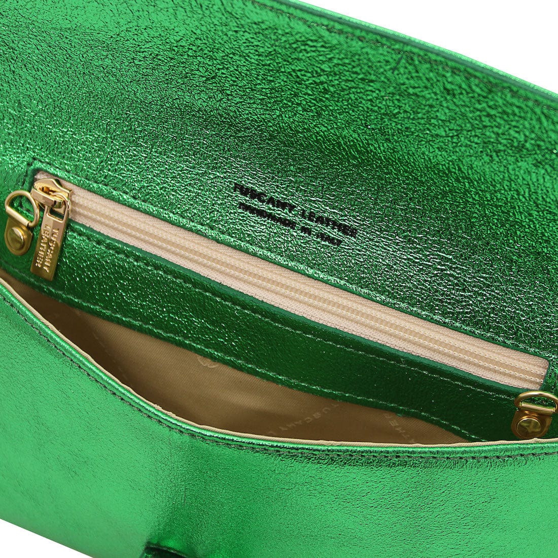Leather handbags TL Bag - Metallic leather clutch | TL141993 San Rocco Italia