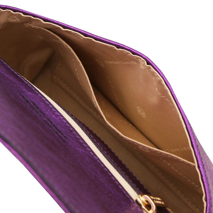 Leather handbags TL Bag - Metallic leather clutch | TL141993 San Rocco Italia