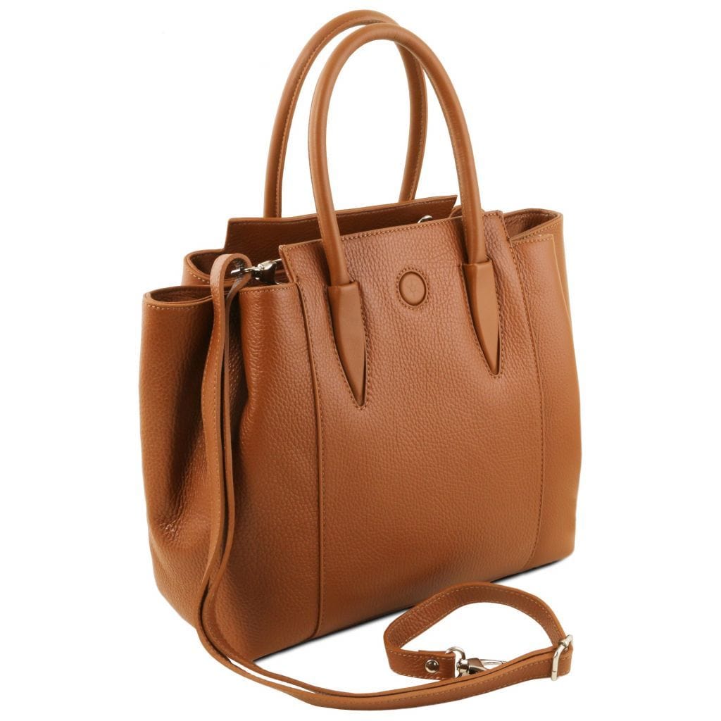 Leather handbags Tulipan - Italian leather handbag | TL141727 San Rocco Italia