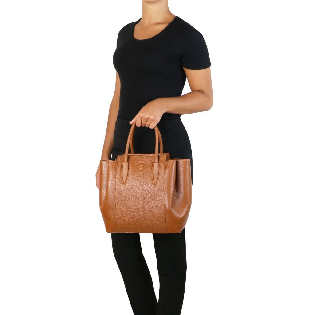 Leather handbags Tulipan - Italian leather handbag | TL141727 San Rocco Italia