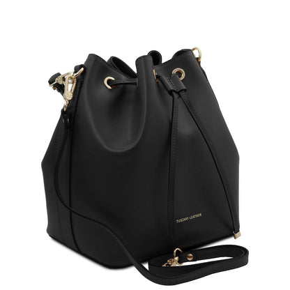 Leather handbags Vittoria - Italian leather bucket bag | TL141531 San Rocco Italia
