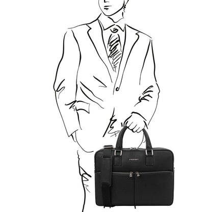 Leather laptop bags Treviso - Leather laptop briefcase | TL141986 San Rocco Italia
