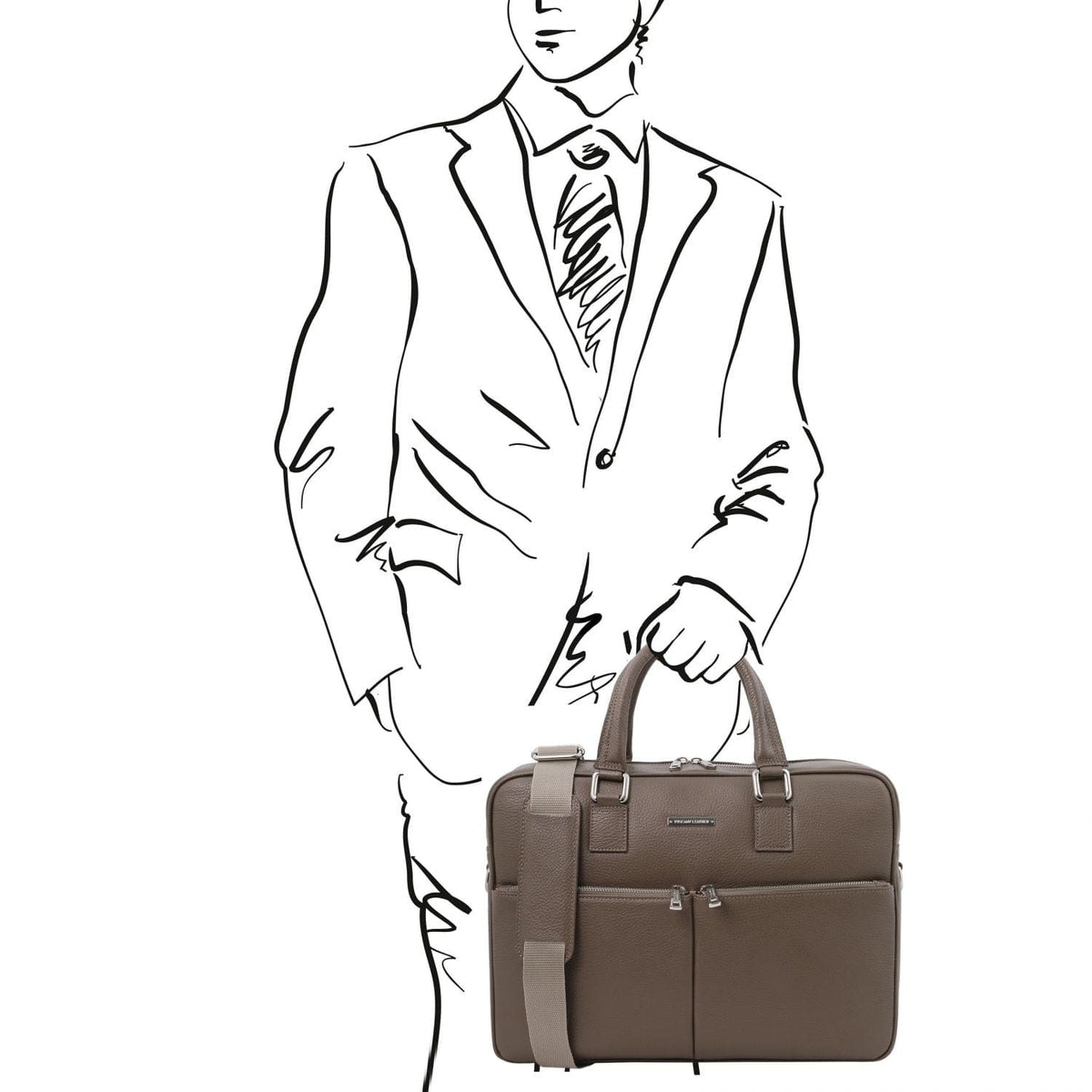 Leather laptop bags Treviso - Leather laptop briefcase | TL141986 San Rocco Italia