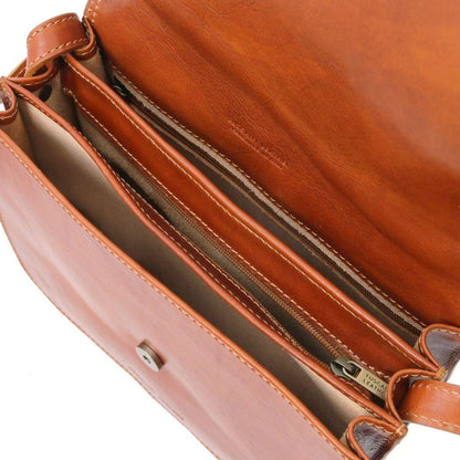Leather shoulder bags Greta - Lady leather saddle bag | TL141958 San Rocco Italia