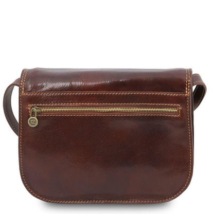 Leather shoulder bags Greta - Lady leather saddle bag | TL141958 San Rocco Italia