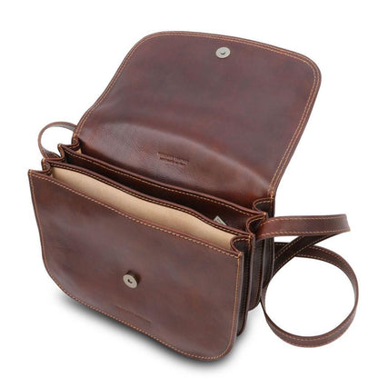 Leather shoulder bags Greta - Lady leather saddle bag | TL141958 San Rocco Italia