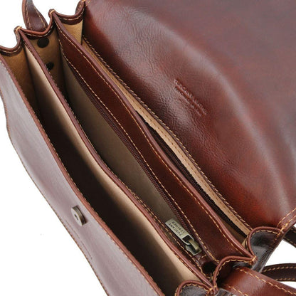 Leather shoulder bags Greta - Lady leather saddle bag | TL141958 San Rocco Italia