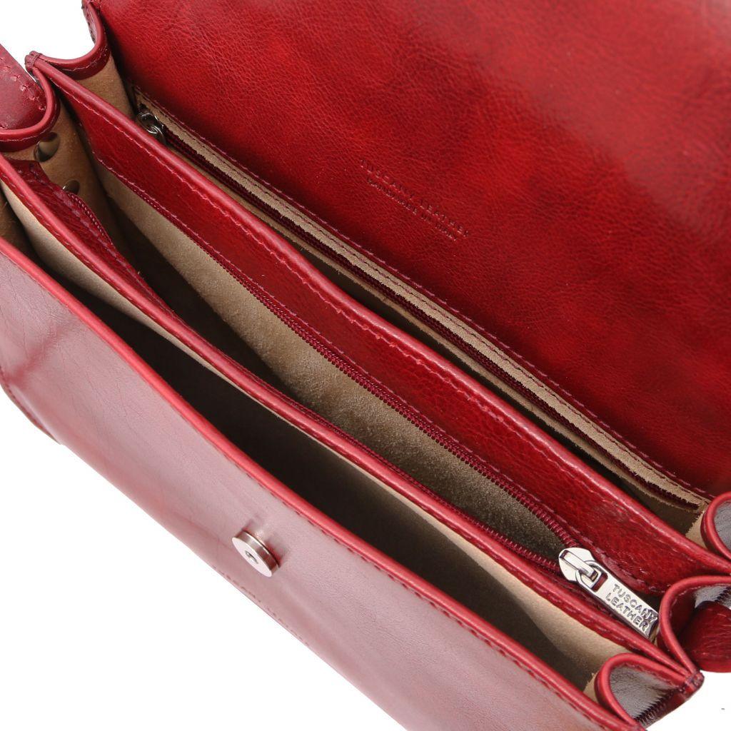 Leather shoulder bags Greta - Lady leather saddle bag | TL141958 San Rocco Italia