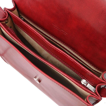 Leather shoulder bags Greta - Lady leather saddle bag | TL141958 San Rocco Italia