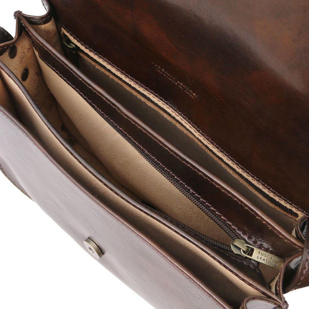 Leather shoulder bags Greta - Lady leather saddle bag | TL141958 San Rocco Italia