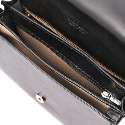 Leather shoulder bags Greta - Lady leather saddle bag | TL141958 San Rocco Italia