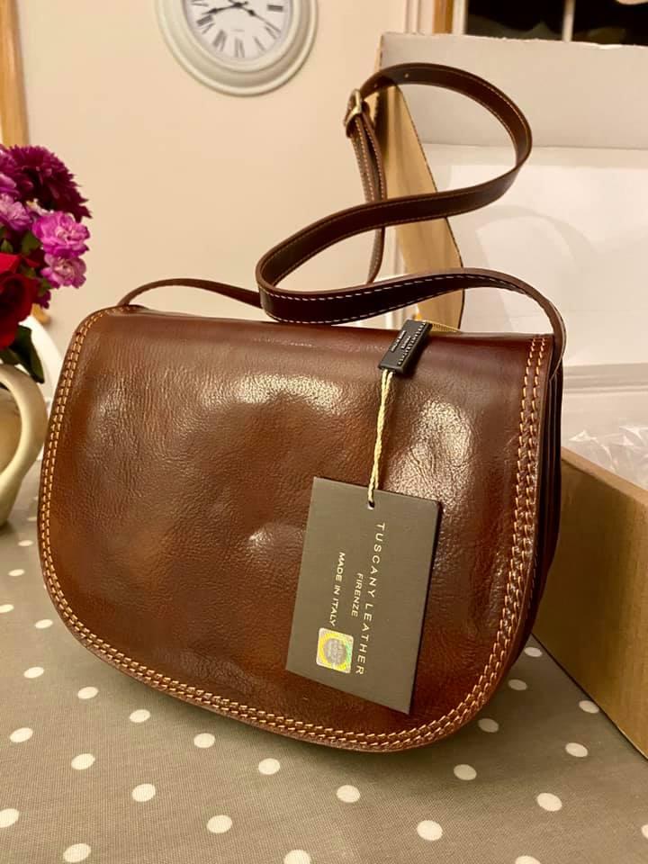 Leather shoulder bags Isabella - Lady leather saddle bag | TL9031 San Rocco Italia
