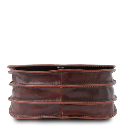 Leather shoulder bags Isabella - Lady leather saddle bag | TL9031 San Rocco Italia