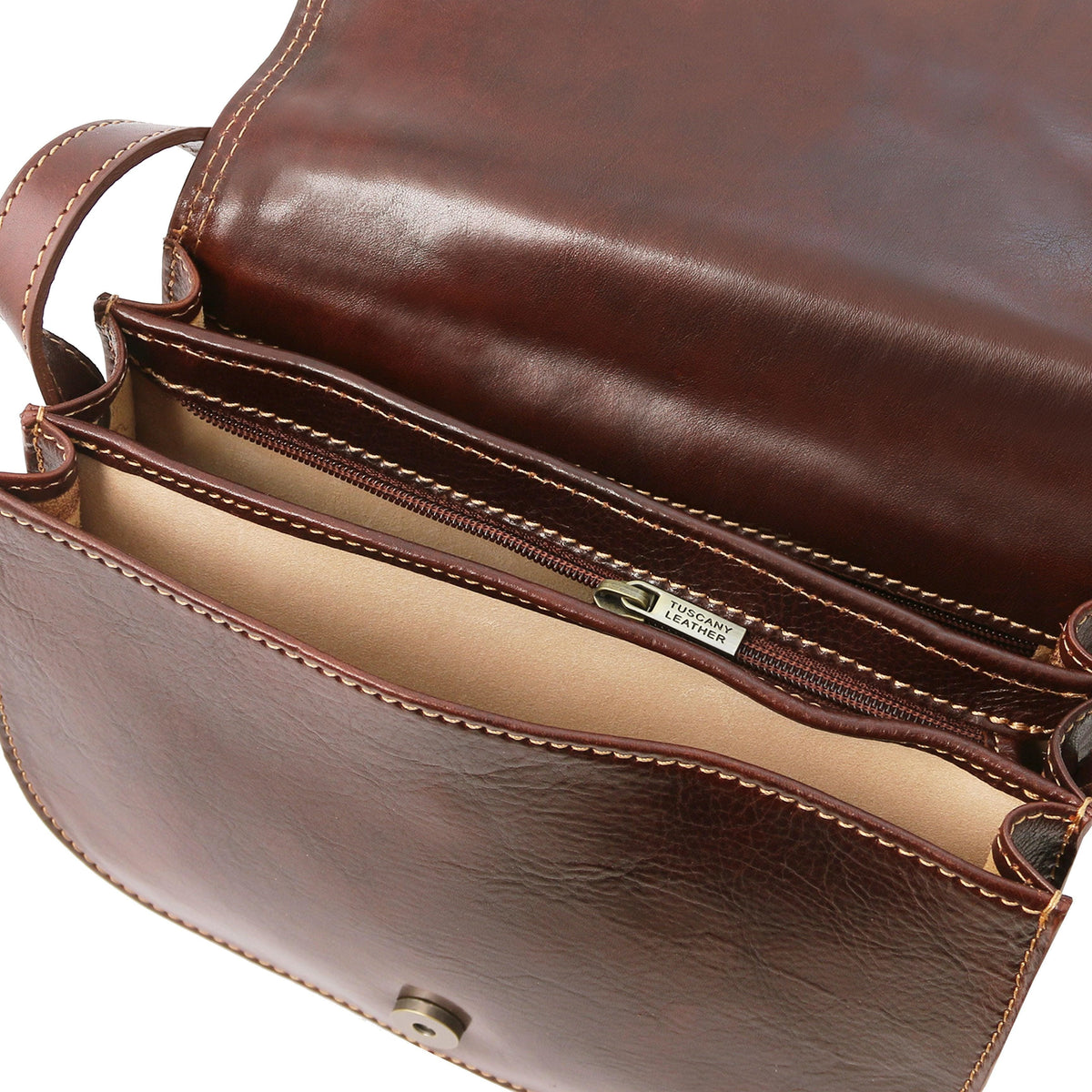 Leather shoulder bags Isabella - Lady leather saddle bag | TL9031 San Rocco Italia