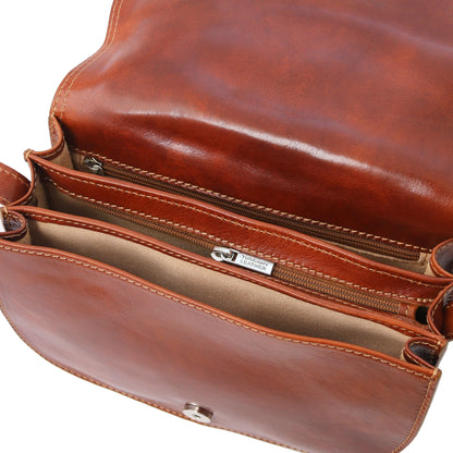 Leather shoulder bags Isabella - Lady leather saddle bag | TL9031 San Rocco Italia