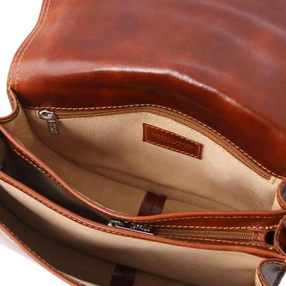 Leather shoulder bags Isabella - Lady leather saddle bag | TL9031 San Rocco Italia